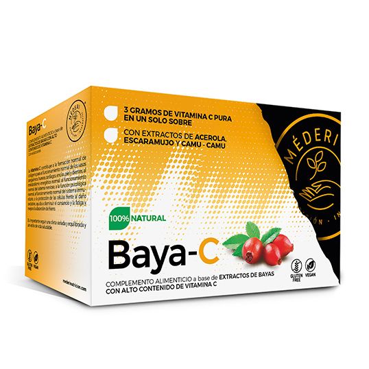 Baya-C Complemento alimenticio a base de extracto de bayas con alto contenido de vitamina C