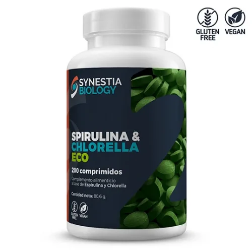 SPIRULINA Y CHLORELLA ECO 200 COMPRIMIDOS SYNESTIA