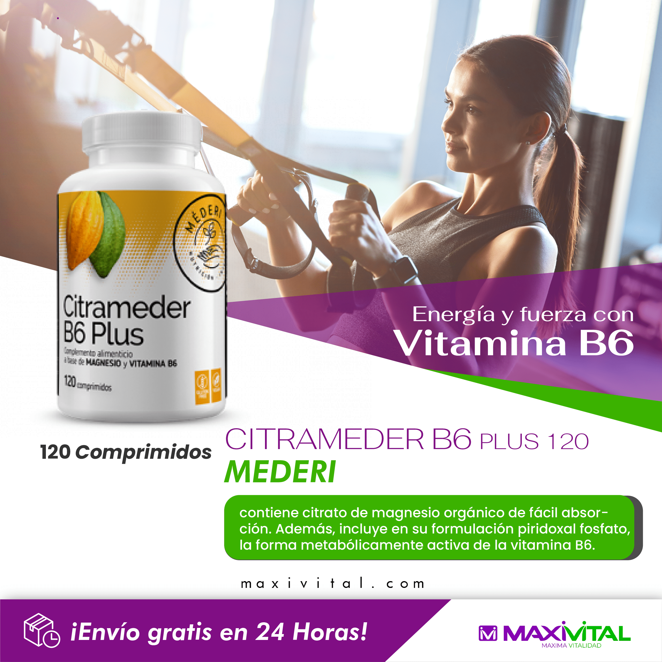 Qué es Citrameder B6 Plus 120 Mederi y para qué sirve?