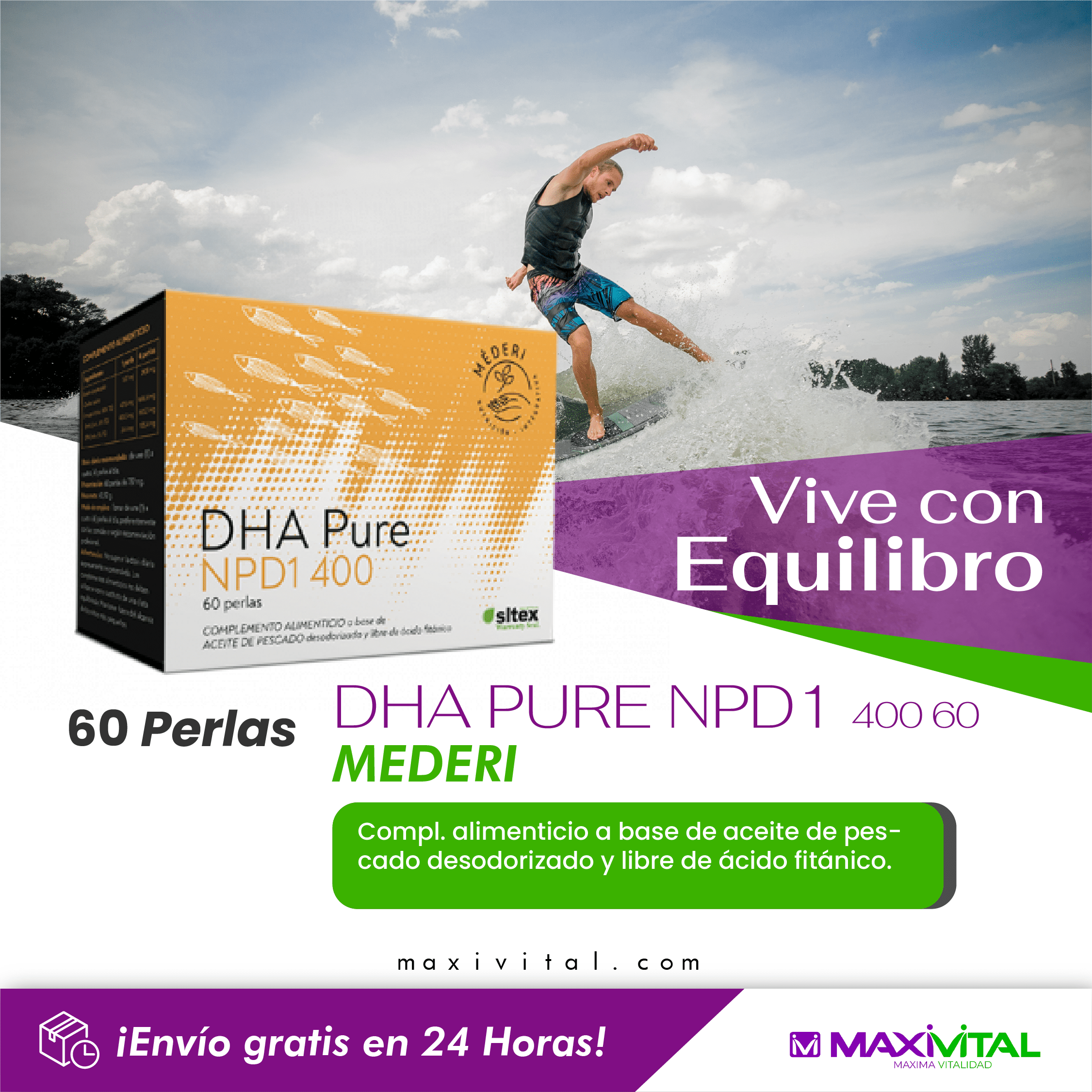 Qué es el DHA Pure NPD1 400 Mederi y para qué sirve?