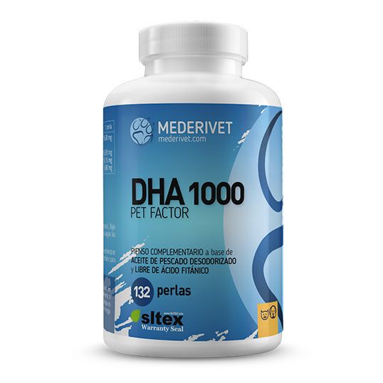 DHA 1000 complemento alimenticio para mascotas 132 perlas