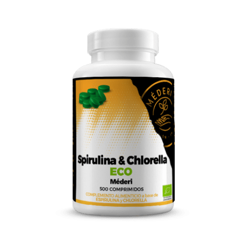 Spirulina Chlorella ECO 500 comprimidos Méderi Nutrición